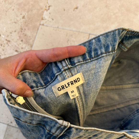 GRLFRND Tianna Halter Bustier in Riviera denim top - Picture 6 of 6